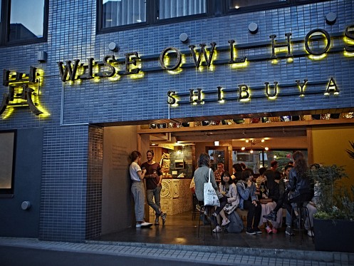 Exterior view of WISE OWL HOSTELS SHIBUYA