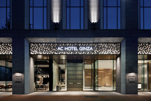 Entrance of AC HOTEL BY MARRIOTT TOKYO GINZA